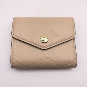 GUCCI GG Emblem Double G Medium Wallet, 772793, Beige